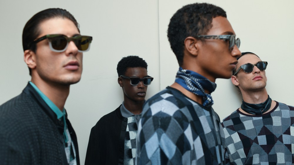 Backstage at Giorgio Armani Men’s Spring 2023