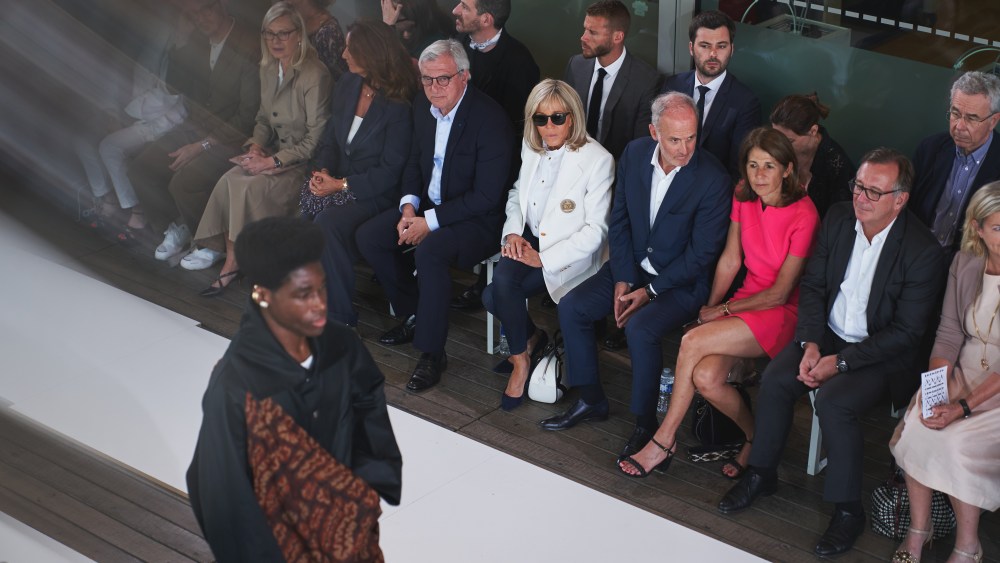 French First Lady Brigitte Macron at the first IFM BA show.