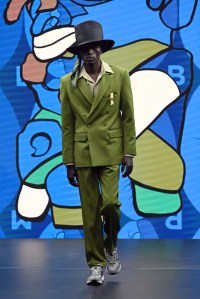 LONDON, ENGLAND - JUNE 11: A model walks the runway at the Labrum London show during London Fashion Week June 2022 on June 11, 2022 in London, England. (Photo by Kate Green/BFC/Getty Images for BFC)