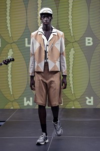LONDON, ENGLAND - JUNE 11: A model walks the runway at the Labrum London show during London Fashion Week June 2022 on June 11, 2022 in London, England. (Photo by Kate Green/BFC/Getty Images for BFC)