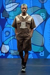 LONDON, ENGLAND - JUNE 11: A model walks the runway at the Labrum London show during London Fashion Week June 2022 on June 11, 2022 in London, England. (Photo by Kate Green/BFC/Getty Images for BFC)