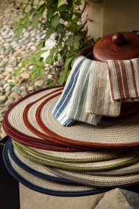 St. Barth Round Placemats, Juncus Napkins