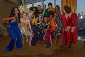 NEW YORK, NEW YORK - JUNE 25: Tinashe Kachingwe perform THE BLONDS X RAZR Pride celebration charity event at Boom Boom Room on June 25, 2022 in New York City. 25 Jun 2022 Pictured: NEW YORK, NEW YORK - JUNE 25: Susanne Bartsch (2L) poses with models during THE BLONDS X RAZR Pride celebration charity event at Boom Boom Room on June 25, 2022 in New York City. Photo credit: Ron Adar / M10s / MEGA TheMegaAgency.com +1 888 505 6342 (Mega Agency TagID: MEGA872524_019.jpg) [Photo via Mega Agency]