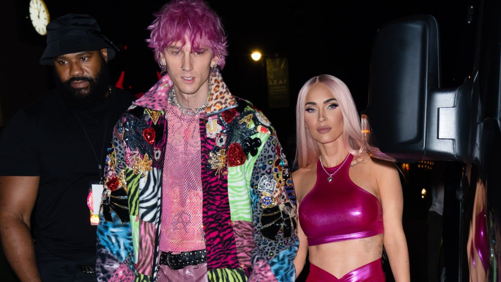 Machine Gun Kelly and Megan Fox attend the afterparty for his Madison Square Garden Show in New York. 29 Jun 2022 Pictured: Machine Gun Kelly; Megan Fox. Photo credit: Jackson Lee/MEGA TheMegaAgency.com +1 888 505 6342 (Mega Agency TagID: MEGA873174_004.jpg) [Photo via Mega Agency]