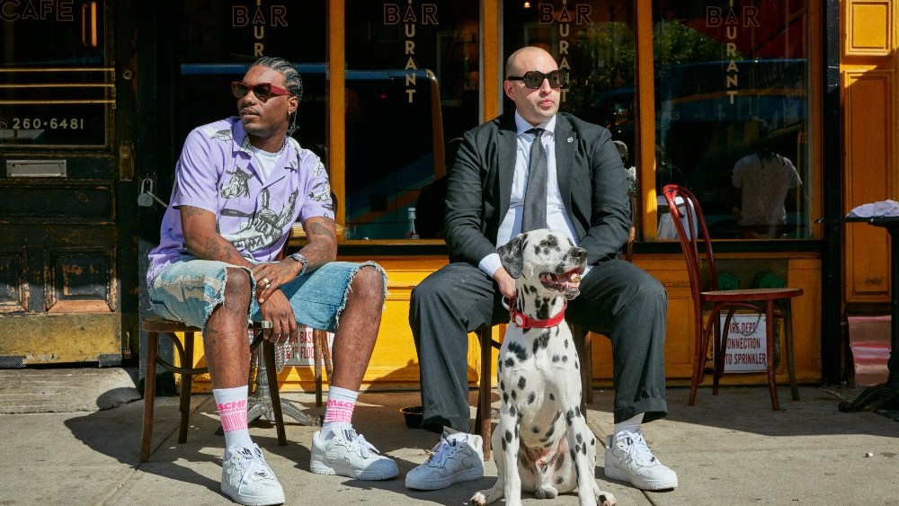 The French bistro Lucien serves as the backdrop for MSCHF Sneakers' Super Normal campaign