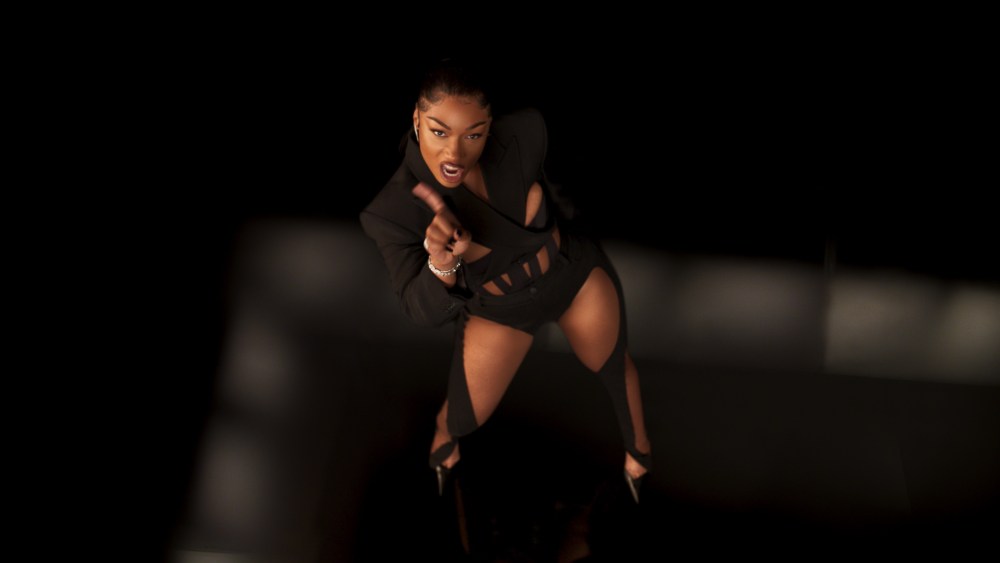 Megan Thee Stallion in Mugler for her "Plan B" music video in Mugler