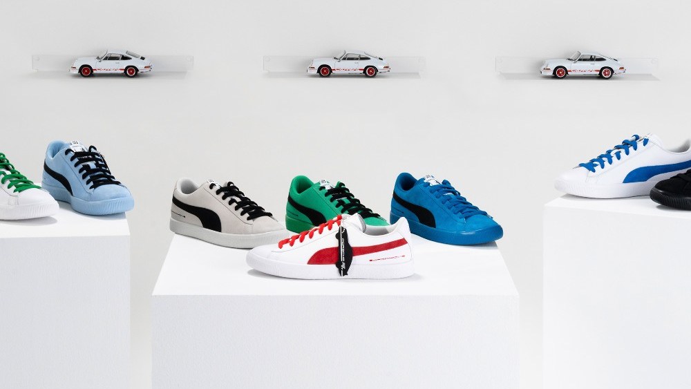 Puma released 10 colorways of its Suede sneaker inspired by Porsche’s 911 Carrera RS 2.7