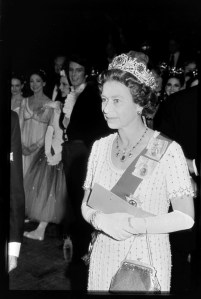 Queen Elizabeth II attends her Silver Jubilee at Covent Garden in London, England, on June 2, 1977.