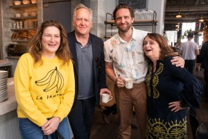Ana Gasteyer, David Beach, Colin Hanlon, and Rachel Dratch