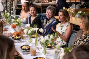 Lilli Cooper, Suzy Nakamura, Julie White, and Emma Rosenblum