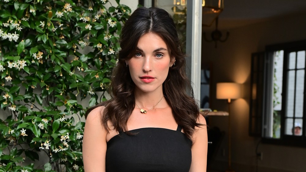 LOS ANGELES, CALIFORNIA - JUNE 02: Rainey Qualley is seen as Moda Operandi celebrates the launch of the Ciao Lucia x Anemos  Collaboration at Villa Carlotta on June 02, 2022 in Los Angeles, California. (Photo by Stefanie Keenan/Getty Images for Anemos)