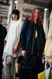 Backstage at Rick Owens Men's Spring 2022