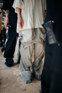 Backstage at Rick Owens Men's Spring 2022
