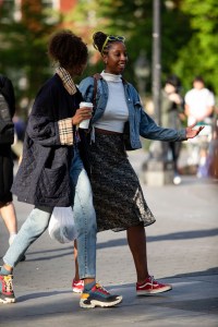 Spring street style in New York.