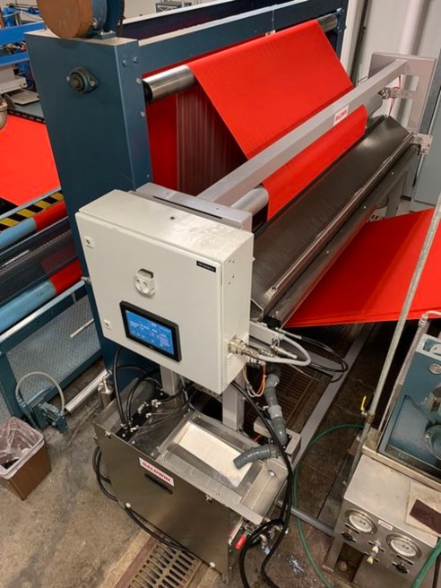 Zeis Textiles Extension at Wilson College is working with Baldwin Tech's precision spray technology in the dyeing and finishing lab.