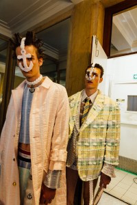 Backstage at Thom Brown Men's Spring 2023