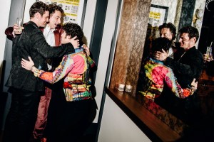 Jonathan Groff, Zach Braff and Darren Criss