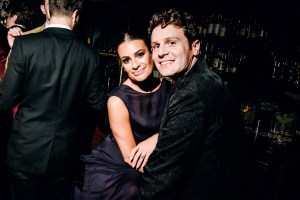 Lea Michele and Jonathan Groff