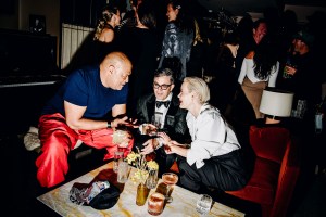 Laurence Fishburne, Jason Weinberg,and Sarah Paulson