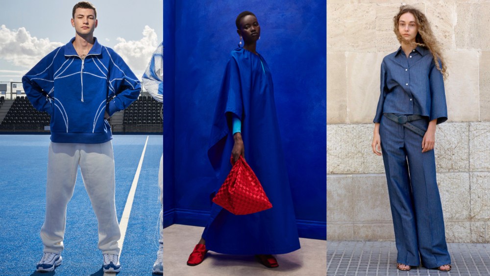 Blue is the warmest color as seen in the spring 2023 collections of Saul Nash, Qasimi and Tiger of Sweden.