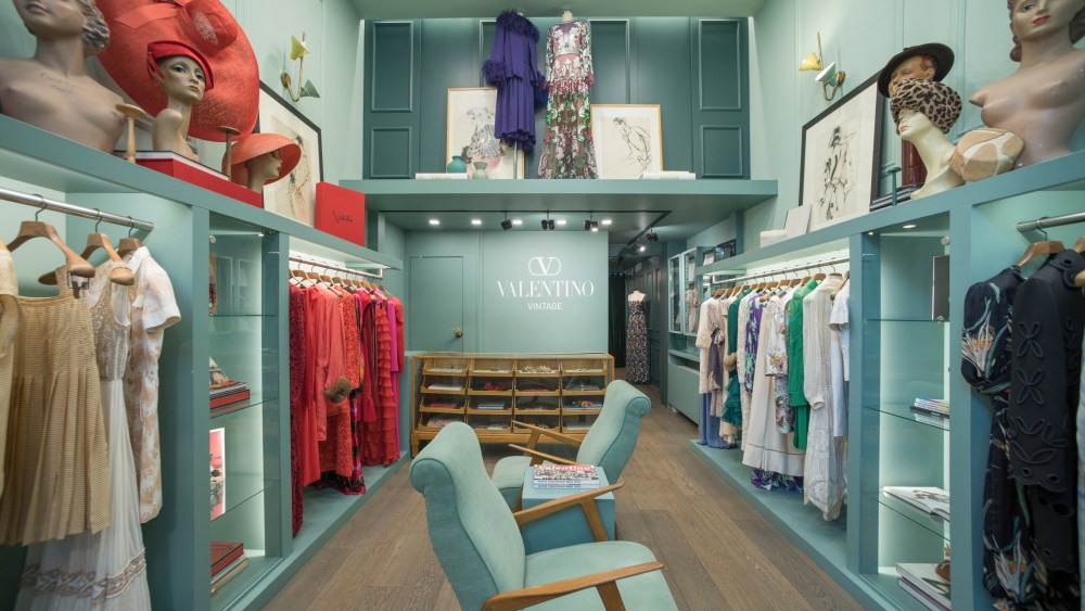 Valentino's takeover of Pauline Vintage in Milan.