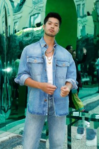 Front row at Versace Men's Spring 2023