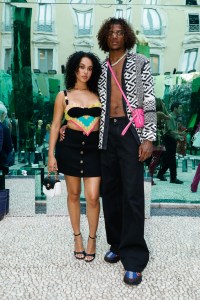 Front row at Versace Men's Spring 2023