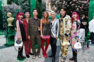 Front row at Versace Men's Spring 2023