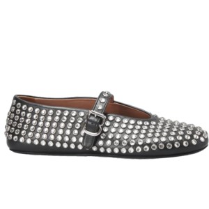 Alaia studded mary jane flats