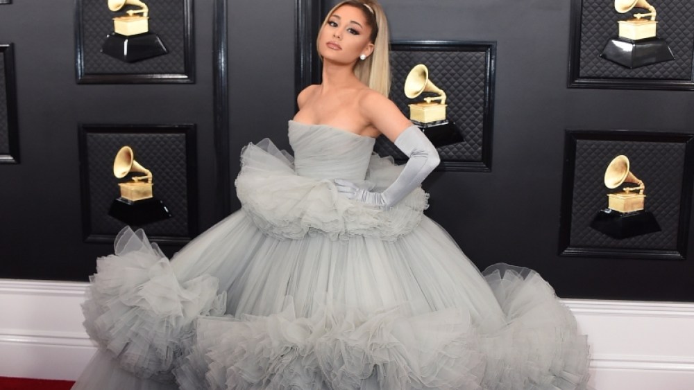 Ariana Grande in Giambattista Valli at the 2020 Grammy Awards