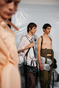 Backstage at Craig Green men's Spring 2023
