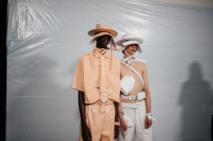 Backstage at Craig Green men's Spring 2023