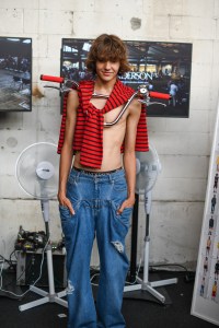 Backstage at JW Anderson Men's Spring 2023