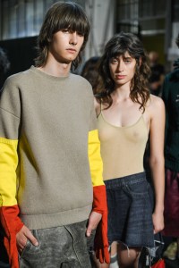 Backstage at JW Anderson Men's Spring 2023