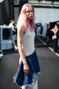 Backstage at JW Anderson Men's Spring 2023