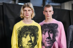 Backstage at JW Anderson Men's Spring 2023