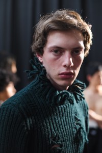 Backstage at JW Anderson Men's Spring 2023