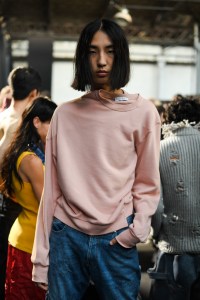 Backstage at JW Anderson Men's Spring 2023