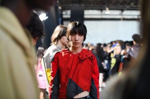 Backstage at JW Anderson Men's Spring 2023