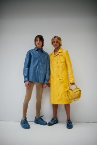 Backstage at Loewe Men's Spring 2023