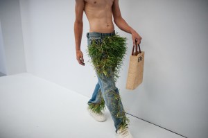 Backstage at Loewe Men's Spring 2023