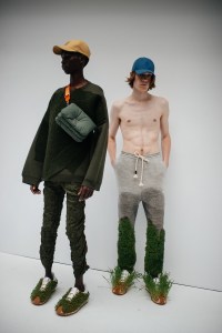 Backstage at Loewe Men's Spring 2023