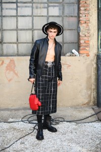Backstage at Moschino Men's Spring 2023