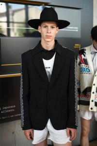 Backstage at MSGM Men's Spring 2023