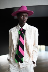 Backstage at MSGM Men's Spring 2023