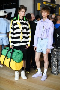 Backstage at MSGM Men's Spring 2023