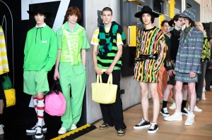 Backstage at MSGM Men's Spring 2023