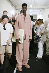 Backstage at Zegna Men's Spring 2023