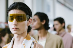 Backstage at Zegna Men's Spring 2023