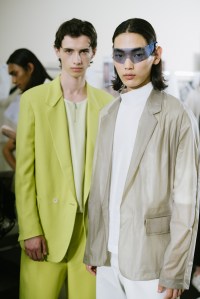 Backstage at Zegna Men's Spring 2023